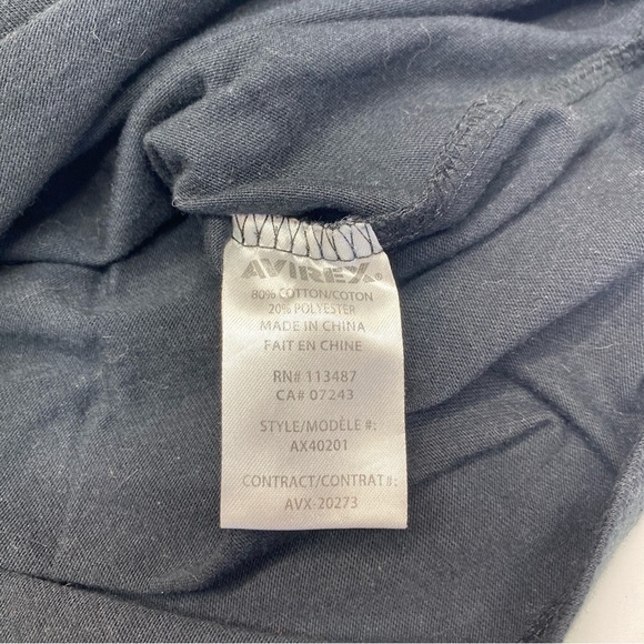 Vintage black avirex y2k 2000s Shirt size 2XL  Established 1975 With Skull - Picture 4 of 9